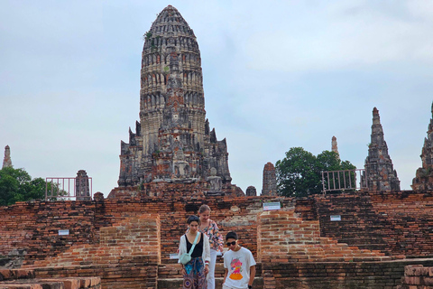 Pattaya : Excursion d&#039;une journée à Ayutthaya avec visite privée à bord d&#039;une longue queue