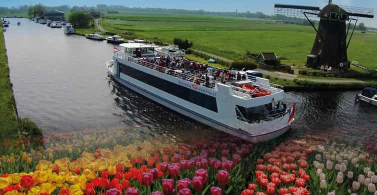 Amsterdam: Wycieczka do ogrodów Keukenhof z rejsem po wiatrakach