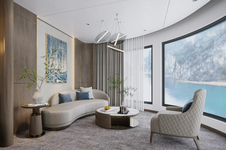From Hanoi: Ha Long Bay 2-Day Cruise Calista 6 Stars Cruise