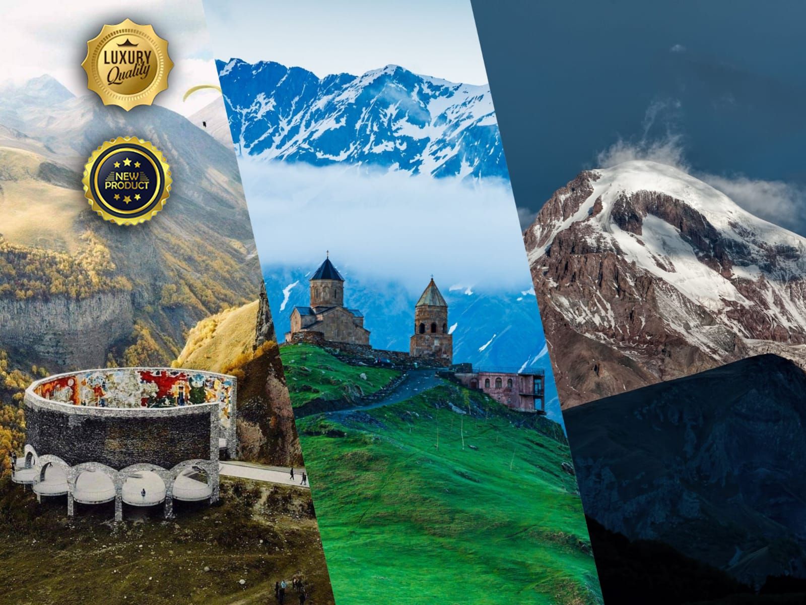 Kutaisi: Tagestour nach Kazbegi mit Wein- und Brandyverkostung