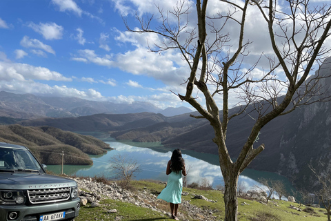 Hike on Gamti Mt & Bovilla Lake from Tirana on Land Rover