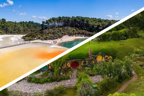Auckland: Hobbiton, Rotorua und Wai-O-Tapu Tagestour
