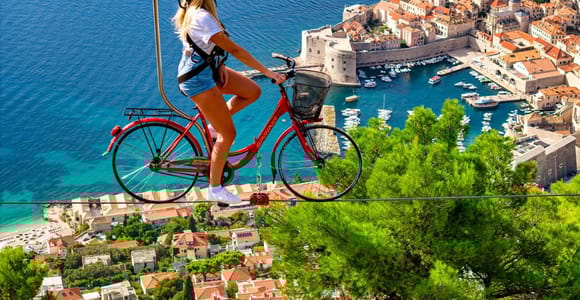 Dubrovnik: Skybike-Fahrt