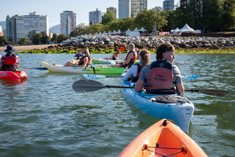 3-godzinny kajak w Vancouver z kawą na plażyKajak jednoosobowy