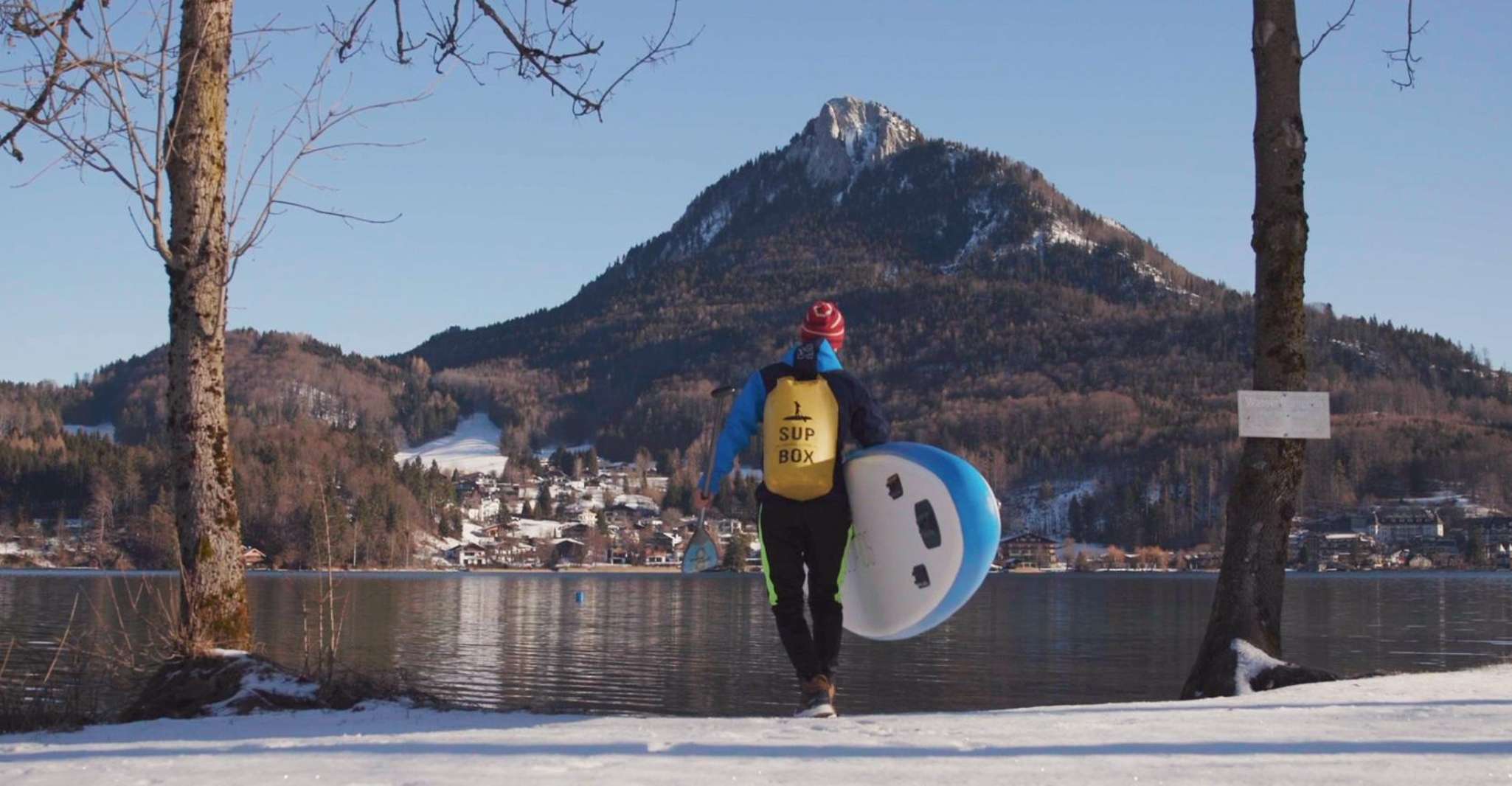 Fuschlsee, Paddleboard de Stand-Up de Inverno Guiado & Chá - Hizvo