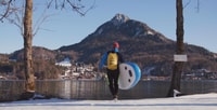 Fuschlsee, Paddleboard de Stand-Up de Inverno Guiado & Chá - Hizvo