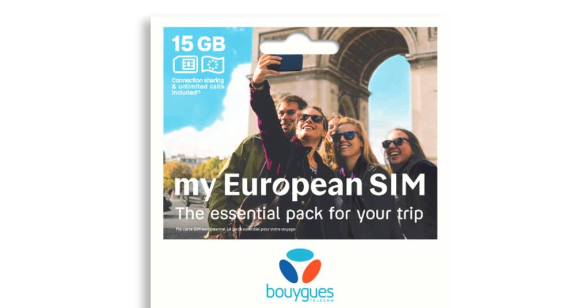 Europe : Bouygues Telecom Travel Basic ESIM 15GB & 15 Jours | GetYourGuide