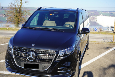 Lucerne: Private Transfer to Geneva with Montreux Stop