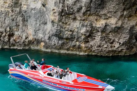 Sliema: Motorbåttur till Gozo och Comino med grottor