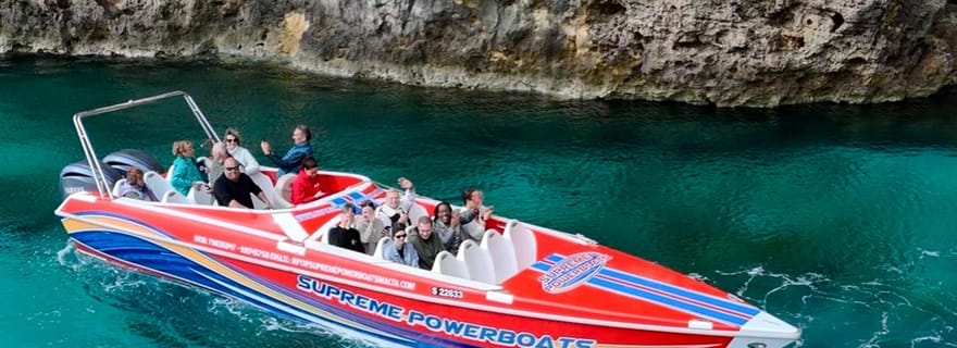 Sliema : excursion en hors-bord à Gozo et Comino avec grottes