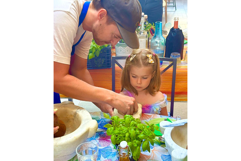 Genoa: Pesto and Walnut Sauce Lesson with World Champion and Ligurian Menu