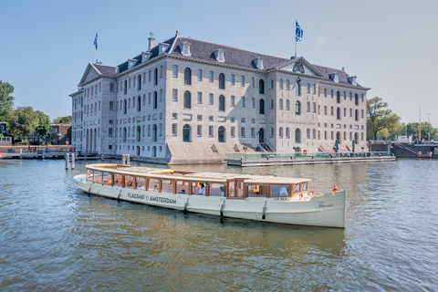 Amsterdam: Open Boat Cruise with Unlimited Drinks Option Rijksmuseum Meeting Point without Drinks