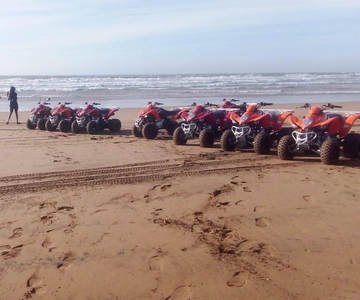 Agadir/Taghazout: ATV Quad Bike Touren Wüste und Strand Dünen