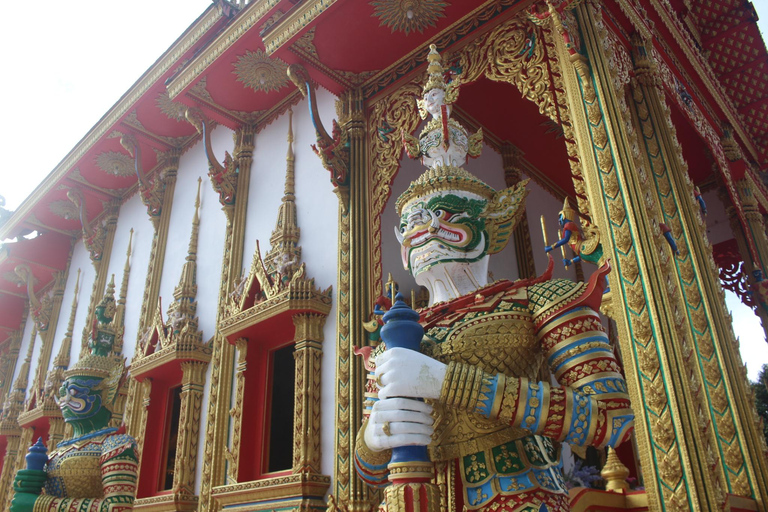 Khaolak: Half Day Bamboo Rafting, Temple & Waterfall Tour