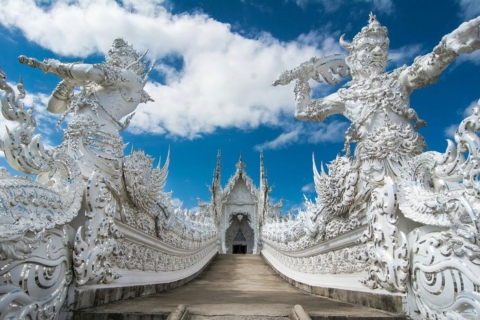 Depuis Chiang Mai : Temple blanc, Maison noire et Temple bleu