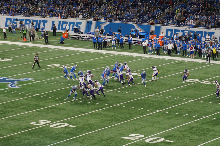 Detroit: Detroit Lions Football Game at Ford Field Sideline Seating