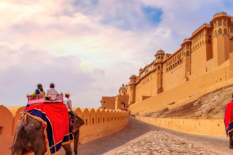 Jaipur: Guided Amer Fort and Jaipur City Tour All-Inclusive Cab + Driver + Tour Guide