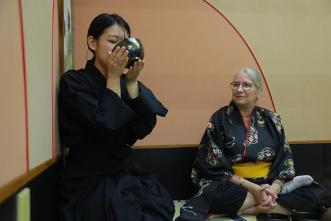 Learn Zen in a class of making tea near Osaka Castle