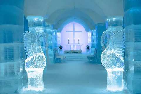 Alta: Igloo Ice Hotel and Hiking to the Frozen Waterfall.