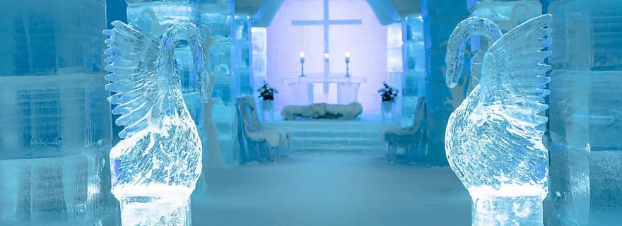 Alta : L'hôtel de glace Igloo et la randonnée jusqu'à la cascade gelée.