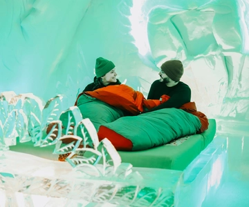 Hôtel de Glace (hotel lodowy) Nocleg