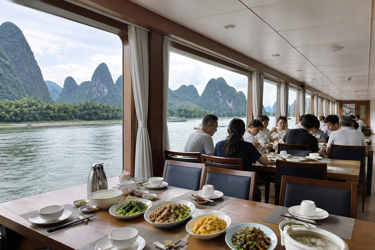 Guilin: Li River Cruise to Yangshuo with Optional Cave Tour 4-Star Cruise Ticket + Lunch + Pickup