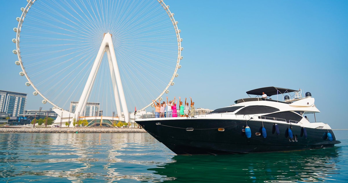 Dubai Marina Luxury Yacht Tour with Ain Dubai & Drinks GetYourGuide