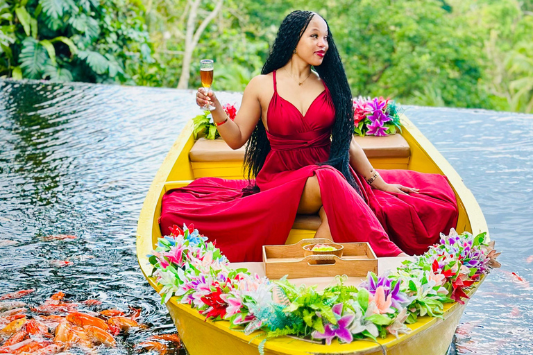 Bali: Swings, Koi Fish Photo Boat, Monkey Forest & Waterfall Private Tour all Ticket include