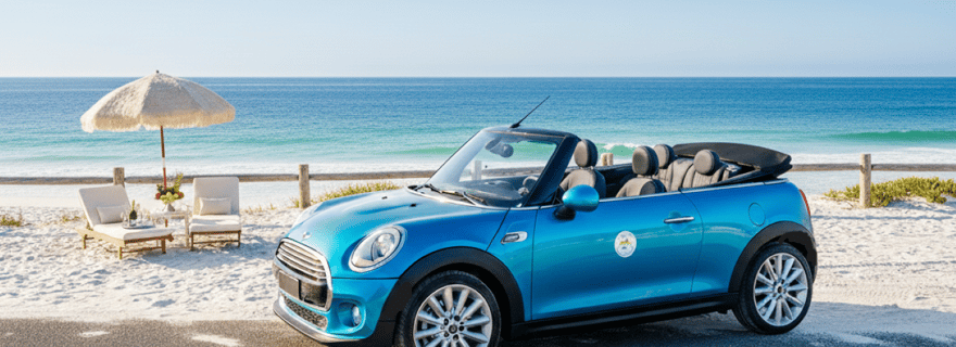 Perth : visite de la côte en Mini Cooper décapotable