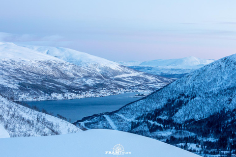 Arctic hike on the island of Kvaløya with drinks and snacks