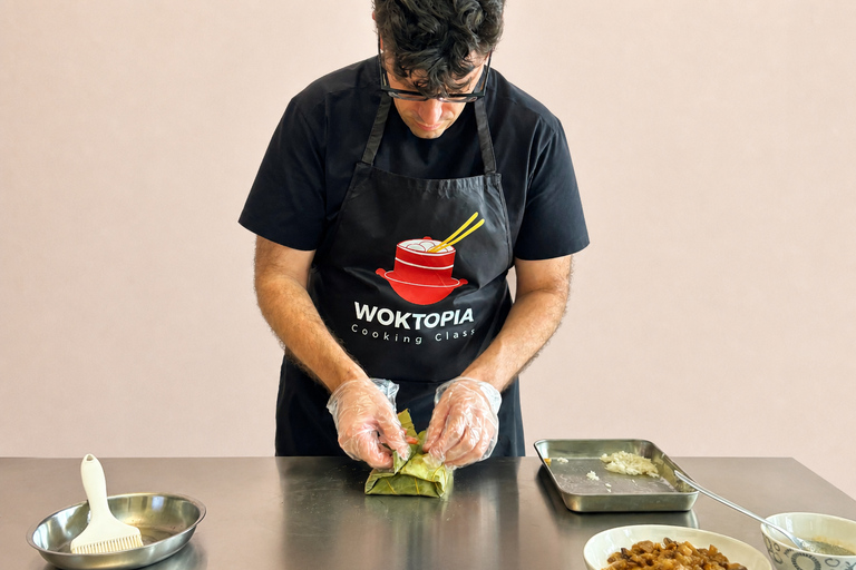 Guangzhou: Cooking Class Cantonese Dim Sum with Tea Tasting Sticky Rice & Chicken in Lotus Leaf