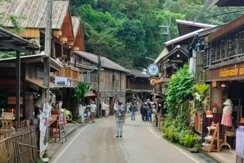 Mae Kampong Village, Hot Springs, Bo Sang Umbrellas Making