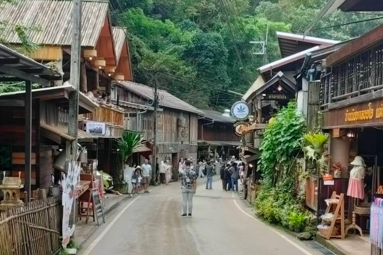 Mae Kampong Village, Hot Springs, Bo Sang Umbrellas Making