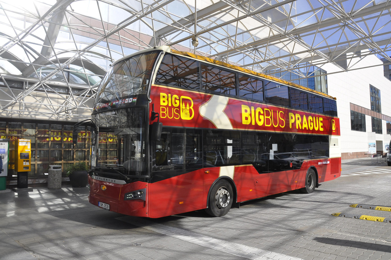 Praga: Tour del Big Bus in autobus Hop-on Hop-off e crociera sul fiume Moldava24 ore di autobus senza crociera sul fiume