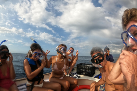 Nusa Lembongan: 4-in-1 Half-Day Catamaran Snorkeling Cruise Sunset Snorkel Cruise with Snacks & Dinner