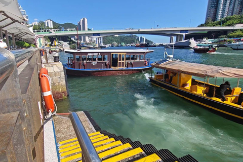 Hong Kong: Casa flotante Sampan y tour con paradas libres en Stanley