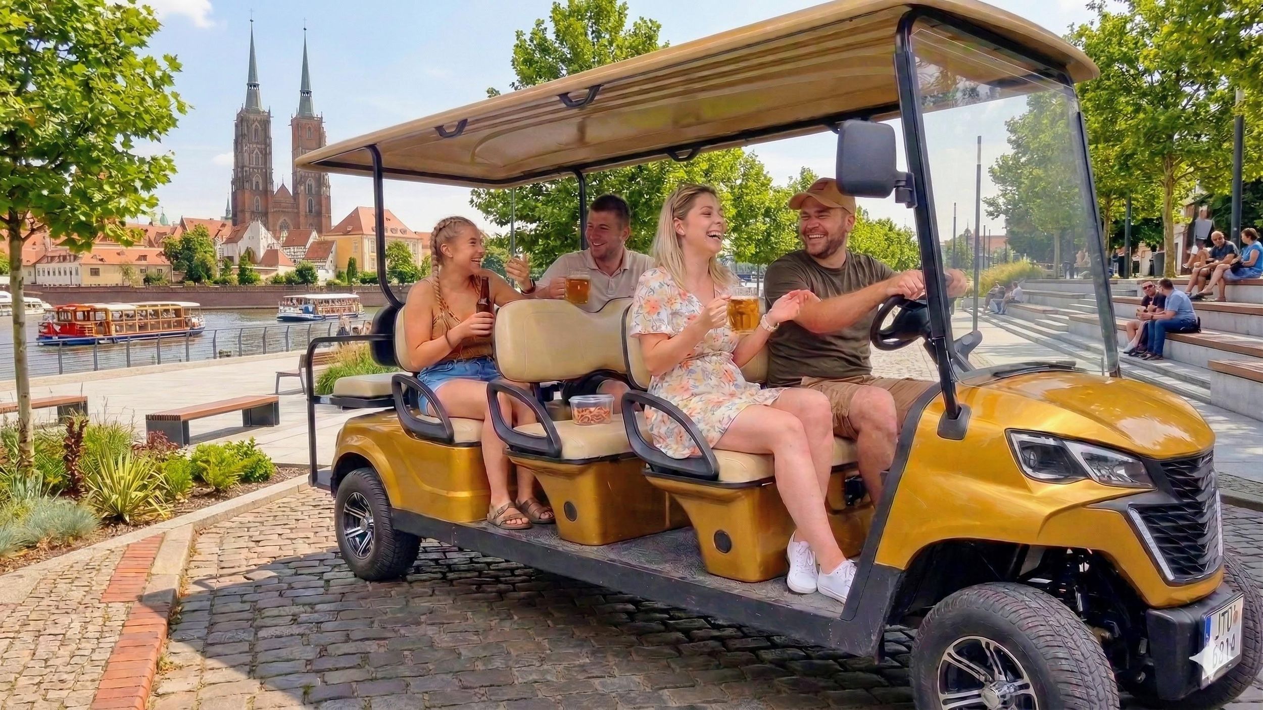 Breslau: Private Städtetour mit dem Golfcart mit UNBEGRENZTEM Bier