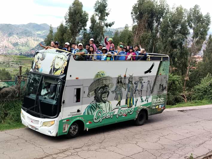 Open-top bus in the city of Cusco, 3-hour tour with panoramic views