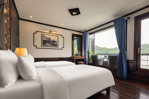 Hanoi: 2-daagse Halong-Lan Ha Bay BESTE VERKOOP 5* cruise balkon