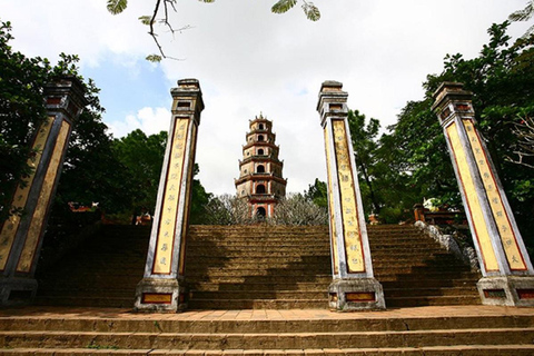 Hue: Keizerlijke Citadel - Thien Mu Pagode - DrakenboottochtPrivé auto : Alleen bestuurder en vervoer