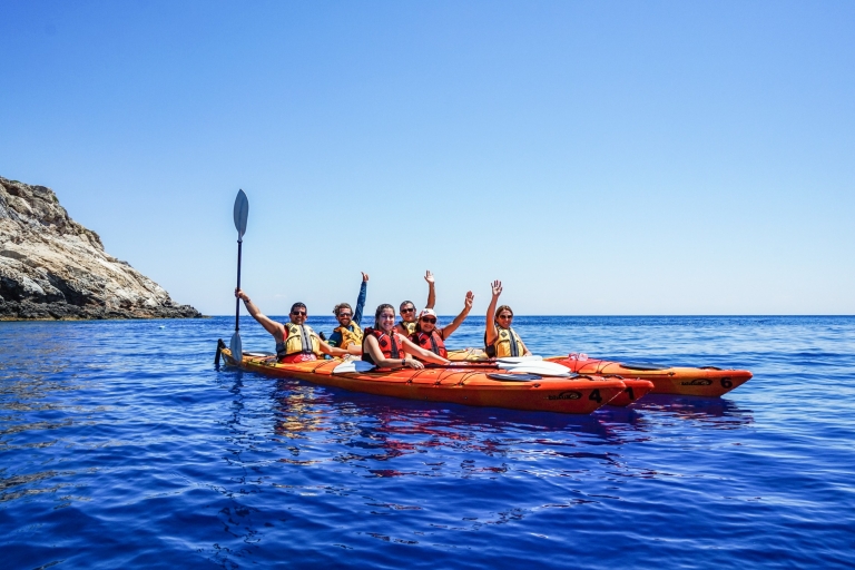 Wschodnie wybrzeże Rodos Sea Kayaking i Snorkeling ActivityRodzinne spływy kajakowe i nurkowanie z rurką