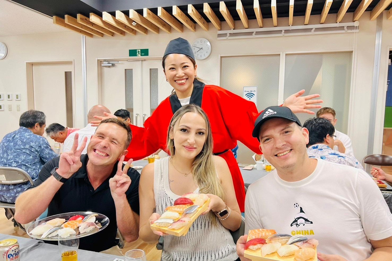 Naha Makishi Public Market : Sushi making experience English guided guide