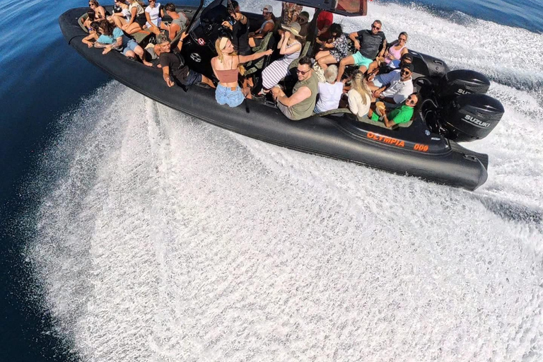 Golem to Grama Bay, Blue Cave & Secret Canyons by Speedboat Tirana/Golem: Grama Bay,Blue Cave & Hidden Bays by Speedboat