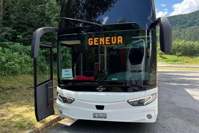 Genf: Transfer von Genf nach ChamonixChamonix: Transfer von Chamonix Sud zum Busbahnhof Genf