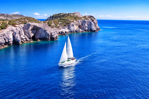 Rhodes Private Luxury Day Cruise Lunch, Coctails, Champagne