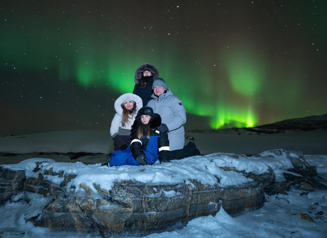 Tromsø: Nordlys i minibus med gratis fotos og et varmt måltid