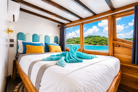 Labuan Bajo: 3-Day Komodo Sailing Ocean View Cabin All Fees Standard Boat | Sharing Room Ocean View | Tiket not Included