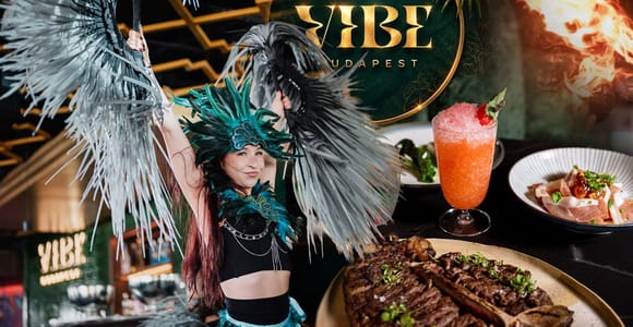 Budapest: Dinner at VIBE with Live Music, DJ Sets & Dancers