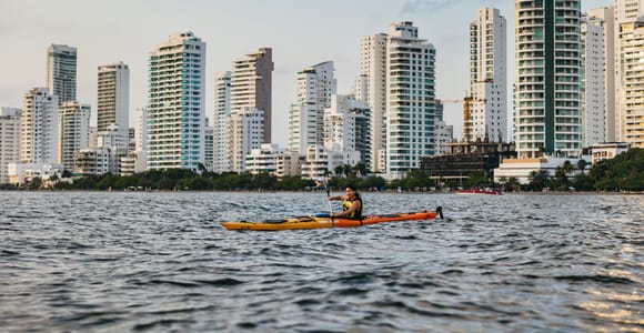 Cartagena: Sunset Sea Kayaking Tour