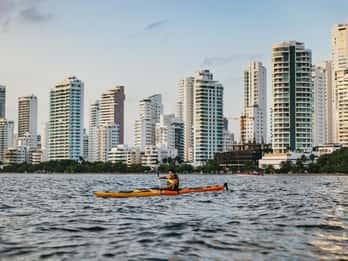 Cartagena : Excursion en kayak de mer au coucher du soleil